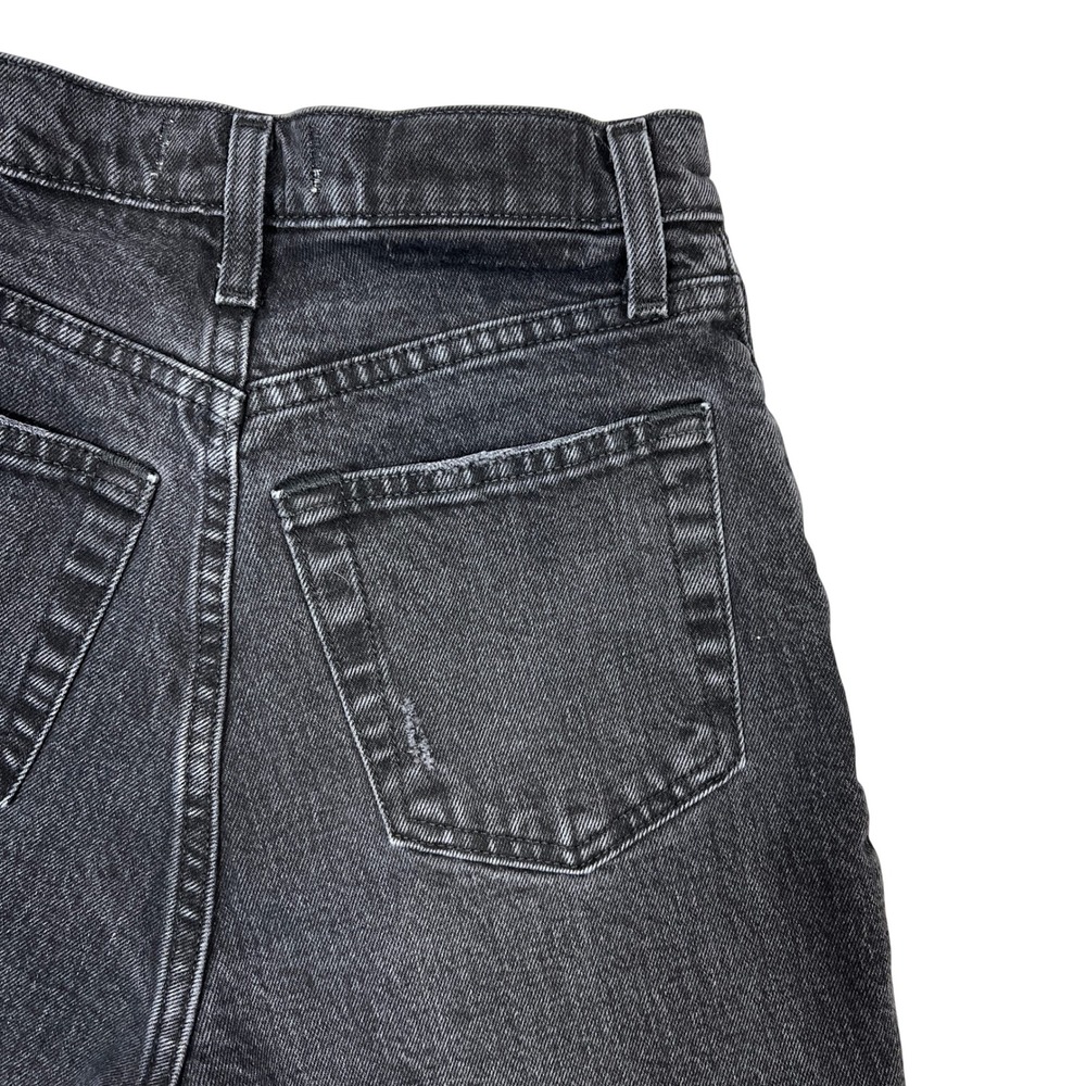 Abercrombie & Fitch 90s Straight Ultra High Rise Cutoff Shorts 24 / 00 Black - Picture 10 of 11